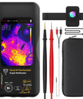 Dual Light Fusion Thermal Imager Multimeter Pro Grade With Date Recorder, 428x320 IR Resolution device and accessories.