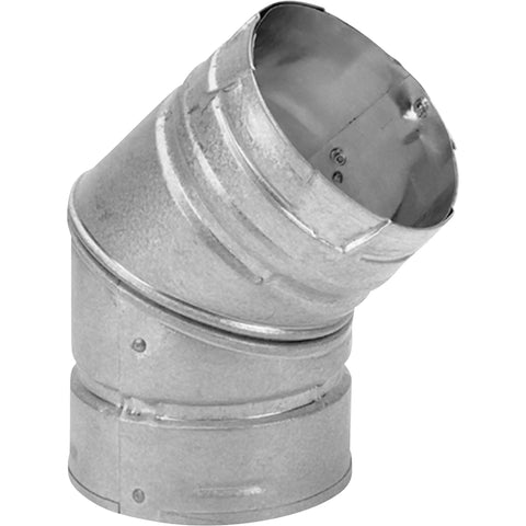 Insulated 3 Inch Elbow Vent Pipe Double Wall 45 Degree Steel For Chimney Systems 3PVL E45R Style Built Tough High Temp Venting Fitting