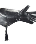 Heavy Duty Black Nubuck Leather Falconry Glove For Eagle Hawk Falcon Owl Handling Left Hand 14 Inch Protection