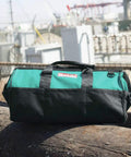 20 Inch Contractor Tool Bag Built For The Job Site With Heavy Duty Zippers Reinforced Handles And Industrial Fabric Rugged Tote