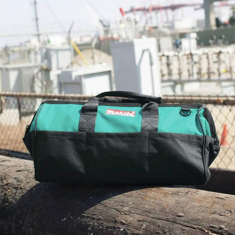 20 Inch Contractor Tool Bag Built For The Job Site With Heavy Duty Zippers Reinforced Handles And Industrial Fabric Rugged Tote