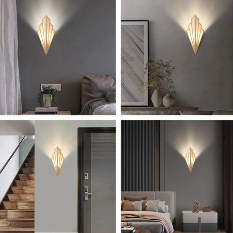 Two Pack European Style Fan Shaped LED Wall Sconces With Antique Wrought Iron Finish Art Deco G9 Wall Lamps Matte Gold Color Cool Living Room Bedroom Aisle Lighting Set Of Two