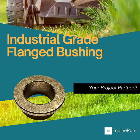 Heavy Duty Flanged Bushing Compatible With Ariens And Gravely Lawnmowers Rock Solid Oem 5502200 Deck Spindle Pivot Replacement viewed on grass.