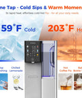 No Fuss Countertop Reverse Osmosis Water Filter Dishing Out Hot And Cold Sips Anytime You Crave with digital display and ice.