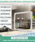 Upgraded Deli Drawer Hanger Without Glass Replacement For 15 Inch Wide Meat Drawer Shelf Fits WRT311 WRT318 WRT148 Models