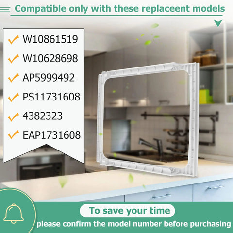 Upgraded Deli Drawer Hanger Without Glass Replacement For 15 Inch Wide Meat Drawer Shelf Fits WRT311 WRT318 WRT148 Models