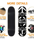 Colorful Flashing Wheels Skateboard For Beginners And All Ages Dope Rad 9 Ply Canadian Maple Deck With Concave Design And Heavy Duty Aluminum Trucks Great For Kids Teens And Adults detailed features image