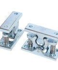 Rugged Double Roller RV Door Latch Set Zinc Alloy Spring Loaded Door Catch 2 Pack With Dual Springs Metal Hold