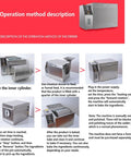 Operation method for Massive Batch Electric Coffee Roaster Automatic Bean Roasting Machine including cleaning and feeding steps.