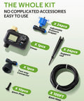 Complete 100 Ft Pressure Compensated Drip Irrigation System With Timer No Leak Quick Connect, 24 Emitters, and 6mm Tubing Kit.