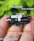 Mini 5mm Travel Stepper Motor Featuring Metal Gearbox And Four Wire Setup For Snappy Linear Actuator Control, 5mm size, metal, shown in hand.