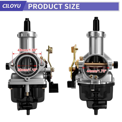 30mm Carburetor With Exhaust Header Stage 1 Kit Replacement For Predator 420cc 301cc And GX390 GX340 GX270 GX240 Engines dimensions