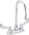 Commercial M-DURA Bar And Pantry Faucet 2.2 GPM Chrome Built-To-Last Heavy-Duty Vandal-Resistant Workhorse with dual handles
