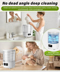 Straight Up Must Have 4 Liter Semi Automatic Mini Washing Machine With Blue Light Sanitizing And Rapid Spin Cycle for effective cleaning.