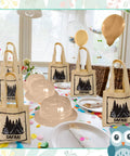 Kids Explorer Costume Set 36 Pcs With Plastic Explorer Hats Vest And Tote Bag For Outdoor Adventure Party Favors on table