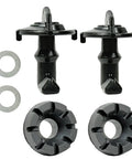 Hood Latch Toggle And Grommet Kit For Polaris RZR 570 800 S XP 900 2 Pack Built With ABS And Rubber, black components