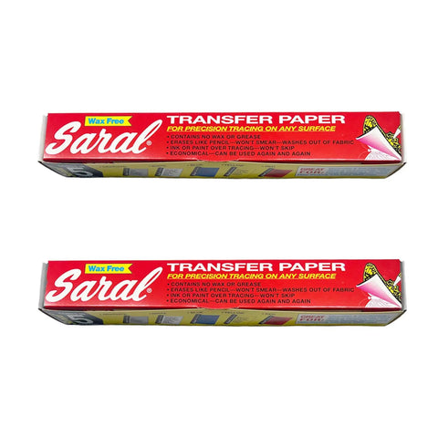 Front view of Wax Free Transfer Tracing Paper Set Graphite And White Rolls 12 Inch By 12 Foot Each One Roll Per Color Perfect For DIY Projects On Paper Wood Fabric Canvas And Metal.