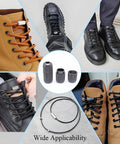No Tie Shoelace Buckle Lock For Easy Slip On Sneakers Metal Turnbuckle Clasps Cap End Tips 12 Pieces Black Smooth Burr Free Brass Knurling Anti Slip Laces For Everyday Sneakers on black boots