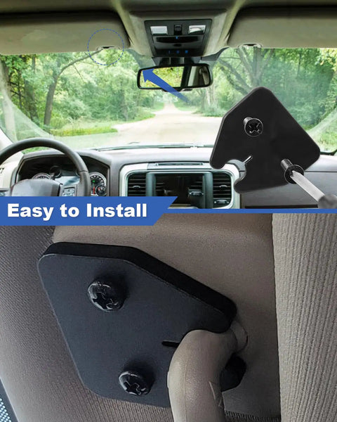 Interior view showing Sun Visor Repair Kit For Dodge Ram 1500 Trucks 2019 2020 2021 2022 2023 Clip Fix Replacement