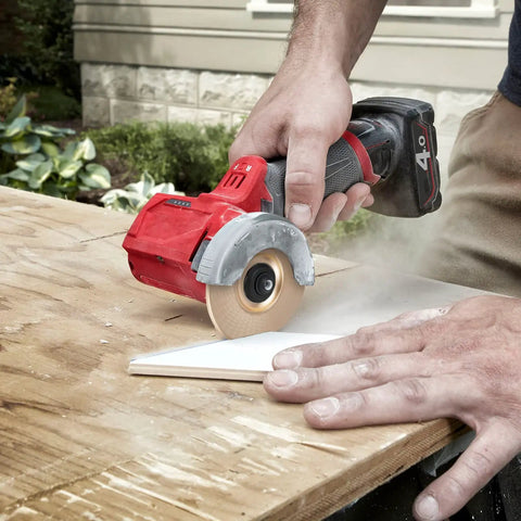 Wood Shaping Disc Set For 4 Inch Or 4 1/2 Inch Angle Grinders With 5/8 Inch Arbor, cutting wood panel using angle grinder.