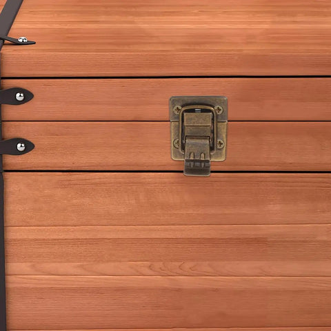 Close-up of Vintage Wooden Case Toggle Latch Set 4 Pieces With 16 Screws 1.4x1.2 Inch Luggage Tin Hardware Buckle Lock