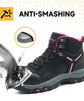 Waterproof Steel Toe Boots For Women Wide Width Non Slip Work Shoes Lightweight Yet Durable Safety Boots With Slip Resistant Soles Built Tough For Construction And Warehouse Jobs Steel Toe Or Composite Toe Options