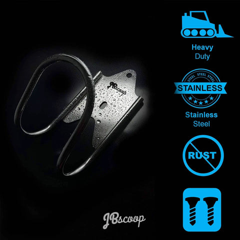 Sturdy Stainless Steel Hose Holder Wall Mount For Garden Hoses, Extension Cords And Air Compressor Hoses, Rustproof, Heavy Duty
