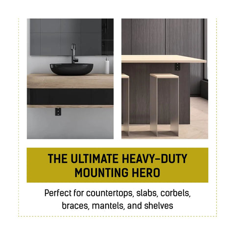 Heavy Duty 16 Inch L Bracket Shelf Support for countertops and sinks in modern kitchen installation