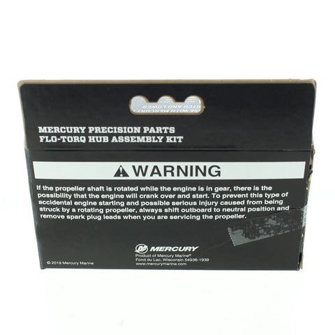 Back of packaging for Flo-Torq SSR Propeller Hub Kit For Mariner 40Hp Command Thrust Up To 225Hp Four-Stroke Outboards