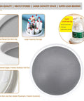10 Inch Lazy Susan Turntable Pantry Organizer Set With Non Slip Fridge Spice Rack Spin Tray details and features