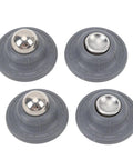 Top view of RV Magnetic Door Catch Set in ABS and stainless steel, featuring dome-shaped gray latches for motorhome or trailer.