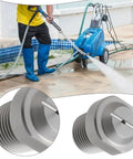 Two Pack Pressure Washer Nozzles With One Eighth Inch NPT Thread, Heavy Duty Stainless Steel Spray Nozzles, 25 Degree Pattern, 4000 PSI