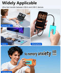 256GB External SSD Drive USB 3.1 Type C Portable Solid State Drive Up To 500MB/s for PC Mac laptops and smartphones