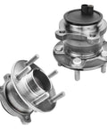 Rear Wheel Bearing And Hub Assembly Pair For Ford Transit Connect 2014 2015 2016 2017 2018 with 5 Lug 4 Bolt Rectangular Flange