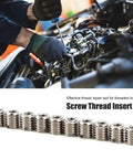 Top 10Pc Reducing Nut Thread Insert Kit Made From Durable 303 Stainless Steel Fix Stripped Holes Like A Pro In Cars And Machinery With Strong M4x0.7 Female By M8x1.25 Male Fit For Any Heavy Duty Repair Job Right Now. 10pc 303 stainless steel thread inserts, M4x0.7 to M8x1.25, for car engine repair