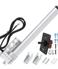 Beefy 12V Linear Actuator With 12 Inch Stroke 660Lb (3000N) Capacity IP54 Waterproof High Speed 5mm Per Second Includes Manual Switch Controller