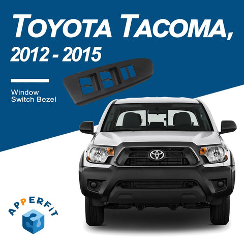 Front Driver Side Window Switch Bezel Cover For Toyota Tacoma 2012 2013 2014 2015, OEM Style Trim Replacement