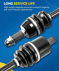 Premium Front CV Axle Shaft Assembly For Nissan Altima 2013 To 2018 2.5L Sedan showing durable boot and shaft components.