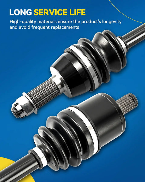 Premium Front CV Axle Shaft Assembly For Nissan Altima 2013 To 2018 2.5L Sedan showing durable boot and shaft components.