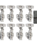 Super Quiet Soft Close Concealed Cabinet Hinges For Kitchen Units 110 Degree Inset And Recessed Mount 35mm heavy duty steel hinges kit