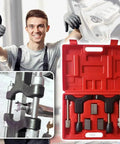 Easy To Use Universal Half Shaft Sleeve Thread Corrector Repair Tool Kit Fits 30-110mm Durable High-Quality Material For Seamless Jobs And DIY Enthusiasts Get Your Car Running Smooth With This Pro Gear Today. red repair kit case for 30-110mm axle thread repair, steel tools