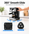 Zero Friction Heavy Duty Appliance Casters And Rollers Silent Silicone Feet For Kitchen Countertops Blenders Ovens with 360° smooth glide