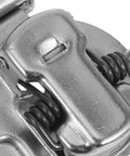 Close-up of Concealed Invisible Cabinet Door Hinges Set of 2 Adjustable Folding Hinge with buffer, silver finish