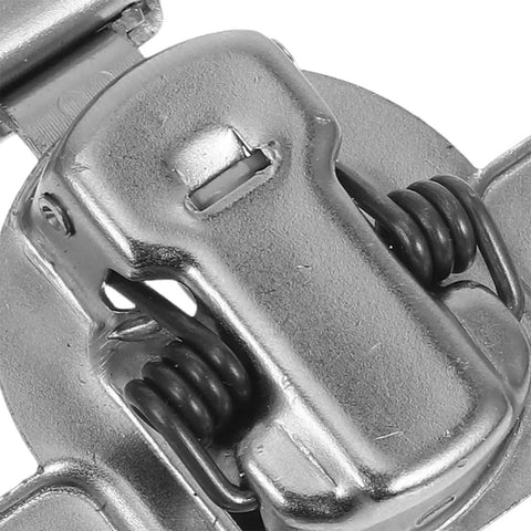 Close-up of Concealed Invisible Cabinet Door Hinges Set of 2 Adjustable Folding Hinge with buffer, silver finish