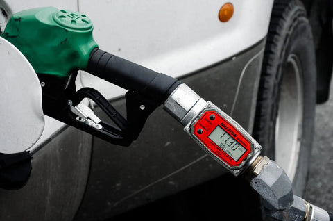 Industrial Digital Fuel Meter 1 Inch NPT Flow Meter For Diesel Gasoline Kerosene Lubricants And Coolants on fuel nozzle
