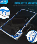 Oil Pan Gasket Kit For GM Trucks And SUVs Compatible With Chevy Silverado Suburban Tahoe Trailblazer GMC Sierra Yukon Envoy 4.8L 5.3L 6.0L 6.2L Replaces OEM 12612350 OS30693R 12580672 812558760 shown with measurements and structure details
