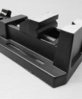 Compact Table Vise For Bench And Drill Press, Mini Precision Vise For Jewelry Hobbyists, Zinc Die Cast Construction, Grips Small Parts With Horizontal And Vertical V Grooves, Mounting Slots With Bolts Washers And Wing Nuts Included, angled view