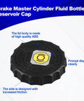 Black ABS Reservoir Cap for Brake Fluid Master Cylinder Compatible With Tacoma Tundra 4Runner RAV4 Camry Corolla Avalon FJ Cruiser 47230 47090