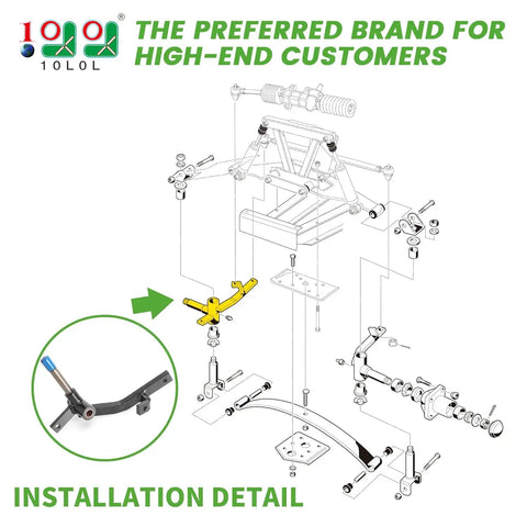 Driver Side Spindle Assembly For Club Car DS Golf Carts 1981 2003 Front Wheel Spindle Replacement Fits Gas And Electric Models OEM Compatible Direct Fit Front Driver Side Spindle For Rugged Replacement On Club Car DS Gas And Electric 1981 To 2003 installation diagram
