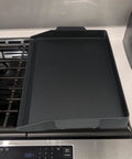 17 By 13 Inch Cast Iron Griddle For Gas Grills And Stovetops on kitchen stove, universal grill pan for camping and tailgating.